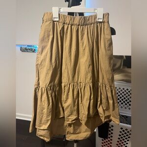 JCrew high low summer skirt